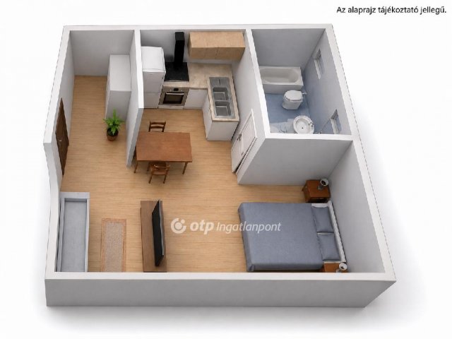 Eladó téglalakás, Mosonmagyaróváron 34.5 M Ft, 1 szobás