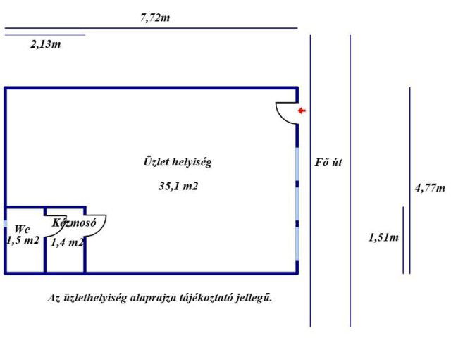 Eladó üzlethelyiség, Nagykőrösön 32 M Ft