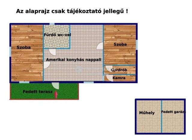 Eladó családi ház, Pándon 39.9 M Ft, 3 szobás
