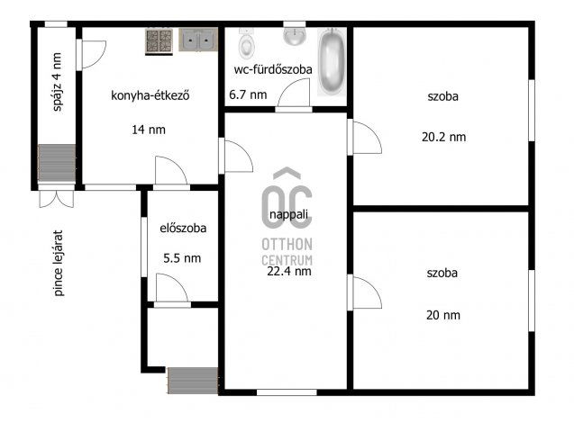 Eladó családi ház, Nyírlövőn 17.49 M Ft, 3 szobás