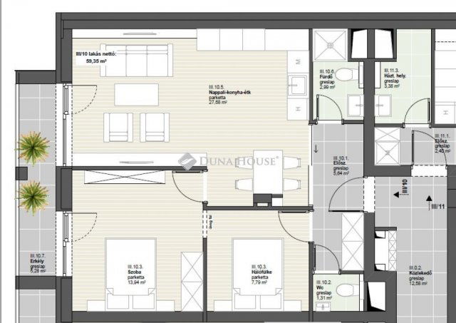 Eladó téglalakás, Budapesten, XIX. kerületben 87.9 M Ft