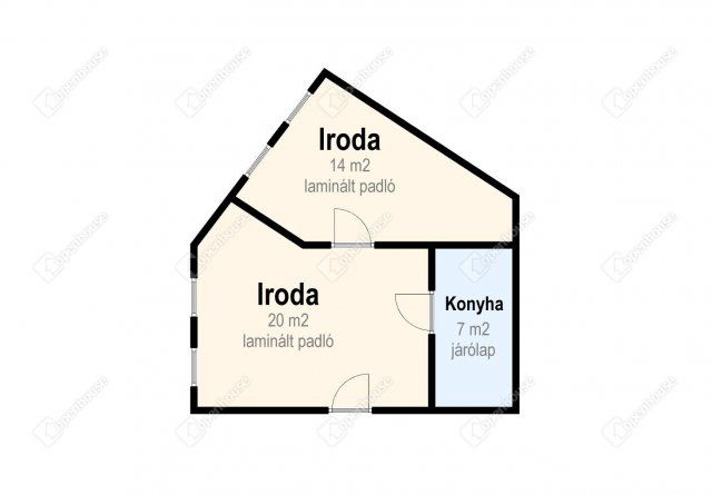 Kiadó iroda, Miskolcon 126 E Ft / hó, 2 szobás