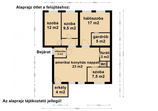 Eladó téglalakás, Békéscsabán 53.9 M Ft, 4+1 szobás