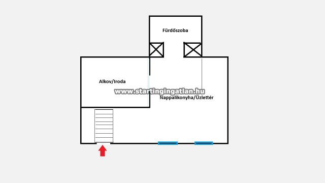 Eladó üzlethelyiség, VIII. kerületben, Kiss József utcában