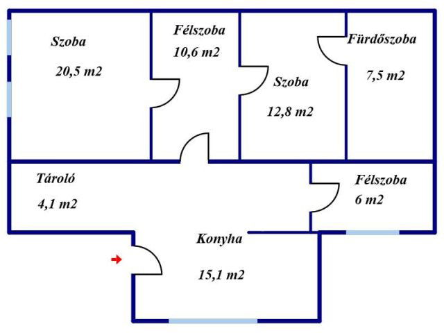 Eladó családi ház, Tiszaörsön 13.99 M Ft, 2+2 szobás
