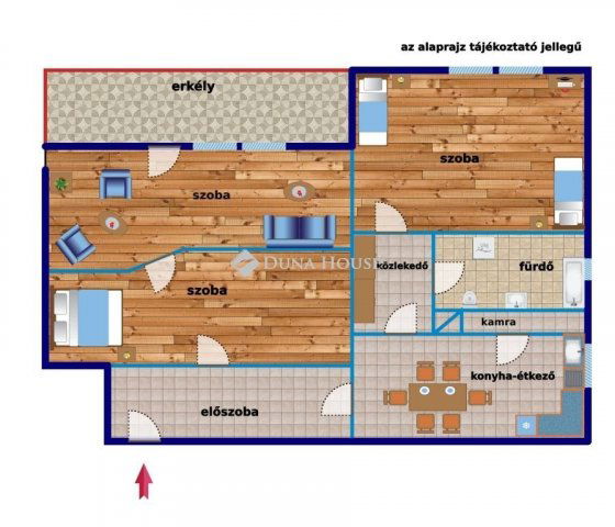 Eladó panellakás, Nyergesújfaluban 31 M Ft, 3 szobás