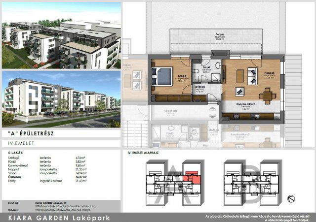 Eladó téglalakás, Szombathelyen, Károlyi Antal utcában 63.9 M Ft