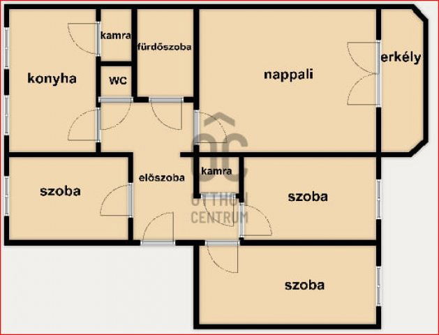 Eladó téglalakás, Szolnokon 44.9 M Ft, 4 szobás