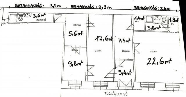 Eladó téglalakás, Budapesten, VII. kerületben, Rákóczi úton