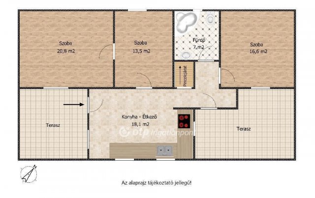 Eladó családi ház, Szigetszentmiklóson 79.9 M Ft, 3 szobás