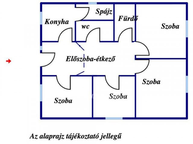 Eladó családi ház, Szolnokon 57.5 M Ft, 3+1 szobás