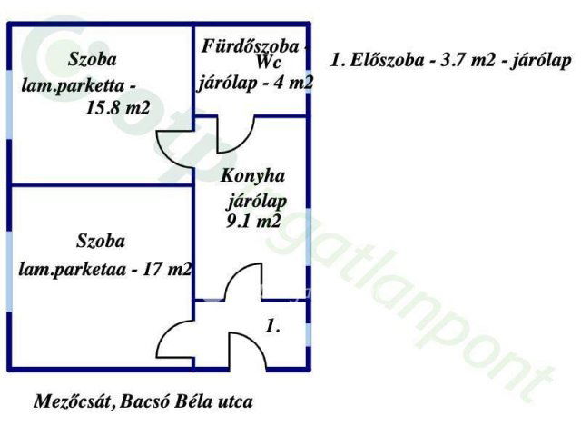 Eladó családi ház, Mezőcsáton 13.9 M Ft, 2 szobás