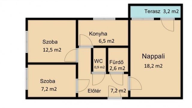 Eladó panellakás, Győrött 47.99 M Ft, 2+1 szobás