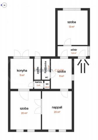 Eladó ikerház, Miskolcon 41.9 M Ft, 4 szobás
