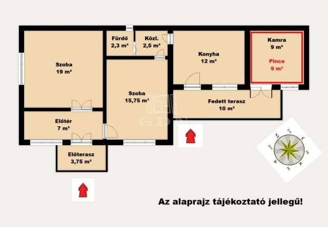 Eladó családi ház, Pilisen 35 M Ft, 2 szobás