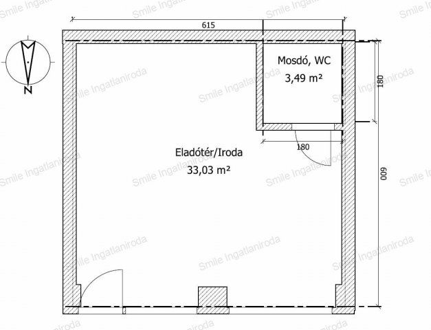 Eladó üzlethelyiség, Nyíregyházán 28.8 M Ft, 1 szobás