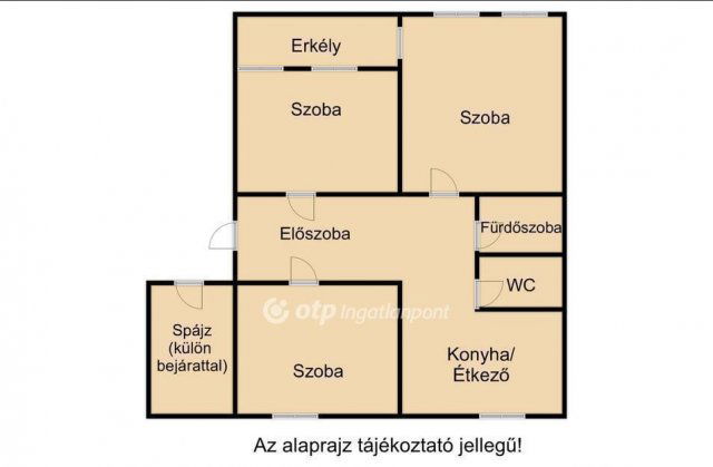 Eladó téglalakás, Debrecenben 62 M Ft, 2+1 szobás