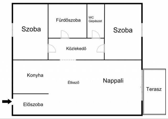 Eladó téglalakás, Tatán 93.5 M Ft, 3 szobás