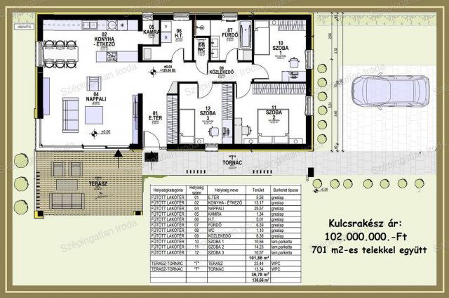 Eladó családi ház, Fertőszéplakon 102 M Ft, 4 szobás