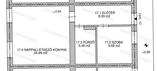 Eladó téglalakás, Szolnokon 58.8 M Ft, 2 szobás