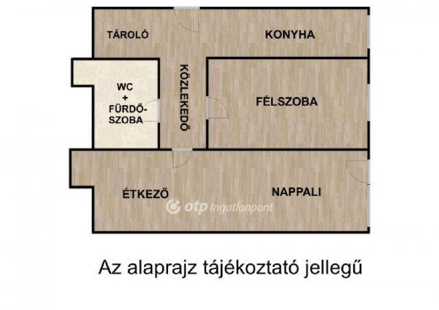 Eladó téglalakás, Nyíregyházán 41.5 M Ft, 1+1 szobás