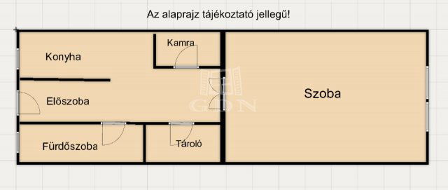 Eladó téglalakás, Budapesten, VII. kerületben 69 M Ft, 1 szobás