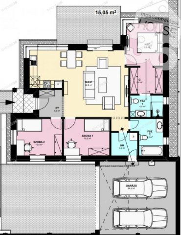 Eladó ikerház, Kecskeméten 106 M Ft, 4 szobás