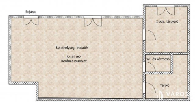 Kiadó üzlethelyiség, Győrött 180 E Ft / hó