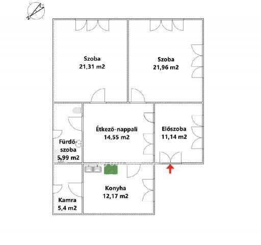 Eladó családi ház, Feldebrőn 11.7 M Ft, 2 szobás