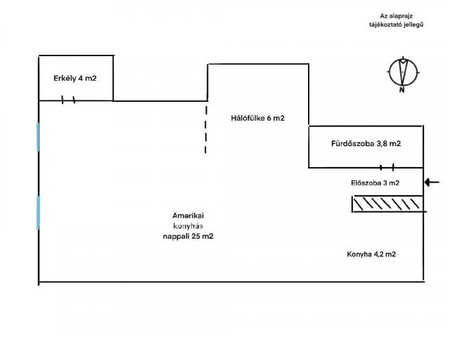 Eladó téglalakás, Budapesten, VII. kerületben 68 M Ft, 1 szobás
