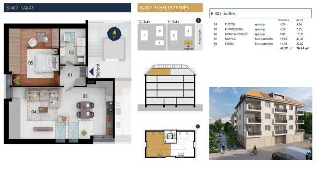 Eladó téglalakás, Pécsett 69.9 M Ft, 2+1 szobás