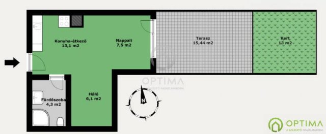 Eladó téglalakás, Budapesten, XI. kerületben 84.9 M Ft, 1 szobás