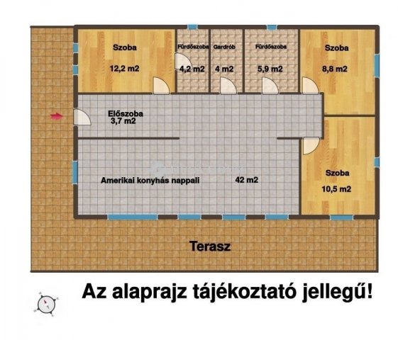 Eladó családi ház, Szadán 114.5 M Ft, 4 szobás
