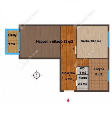 Eladó panellakás, Győrött 47.3 M Ft, 2 szobás