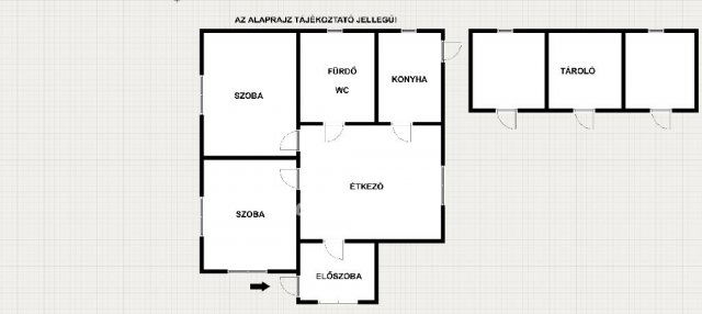 Eladó családi ház, Tápiógyörgyén 9.9 M Ft, 2 szobás