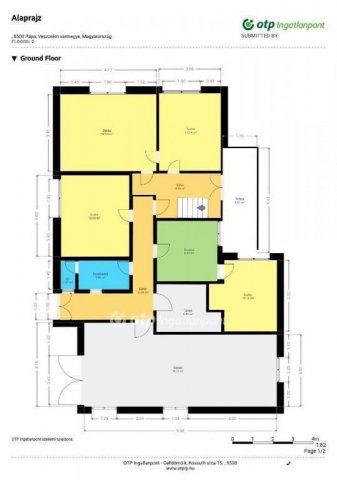 Eladó családi ház, Pápán 49.9 M Ft, 3+4 szobás