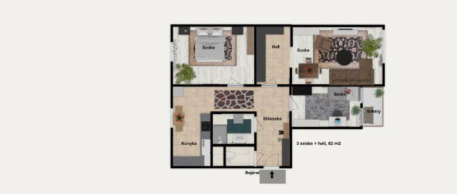 Eladó panellakás, Székesfehérvárott 64.9 M Ft, 3 szobás