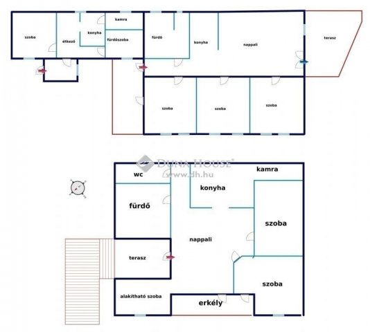 Eladó családi ház, Mendén 89.9 M Ft, 8 szobás