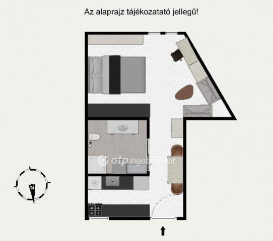 Eladó téglalakás, Budapesten, IX. kerületben 66.5 M Ft, 1 szobás