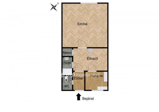 Eladó téglalakás, Budapesten, XIV. kerületben 40 M Ft, 1 szobás