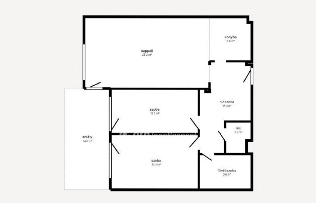 Eladó téglalakás, Miskolcon 79.9 M Ft, 3 szobás