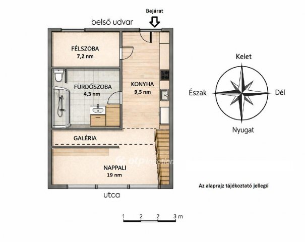 Eladó téglalakás, Budapesten, VIII. kerületben 48 M Ft