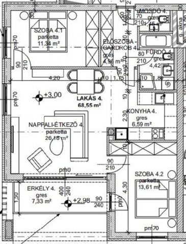Eladó téglalakás, Budapesten, III. kerületben 153.821 M Ft