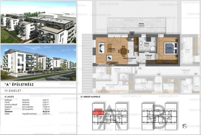 Eladó téglalakás, Szombathelyen 44.9 M Ft, 2 szobás