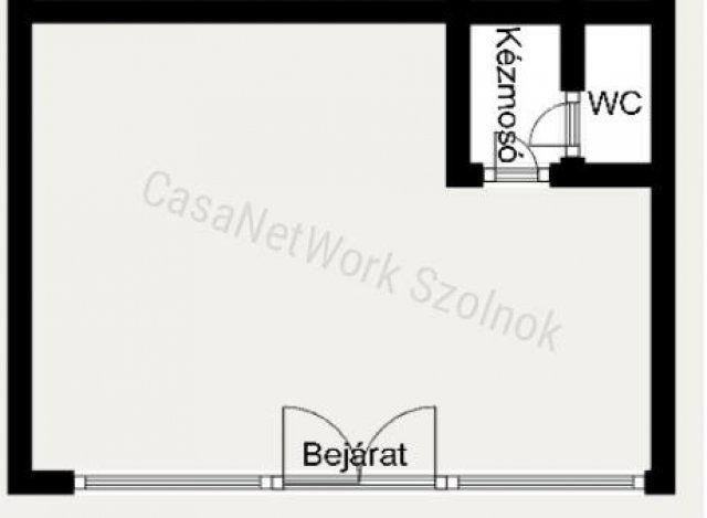 Kiadó üzlethelyiség, Szolnokon 130 E Ft / hó, 1 szobás