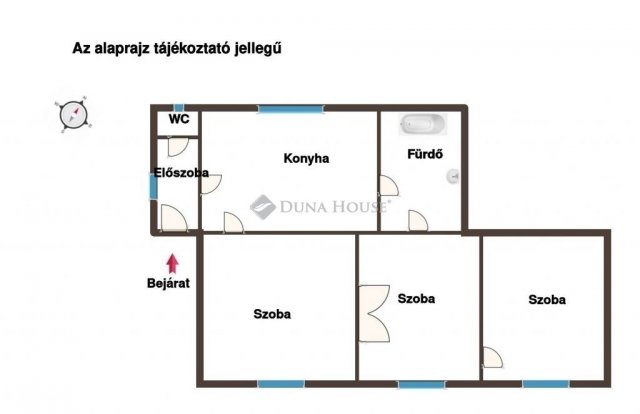 Eladó családi ház, Hódmezővásárhelyen 48.9 M Ft, 3 szobás
