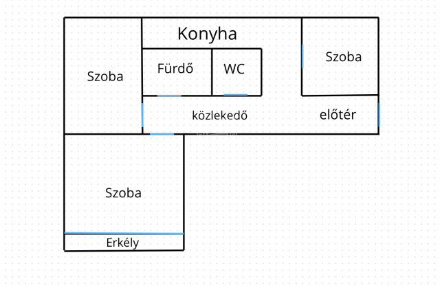 Eladó panellakás, Szegeden 55 M Ft, 2+1 szobás