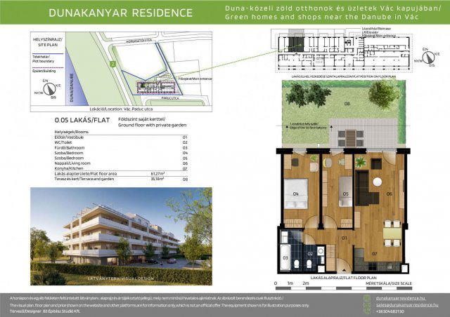 Eladó téglalakás, Vácon, Paduc utcában 78 M Ft, 3 szobás