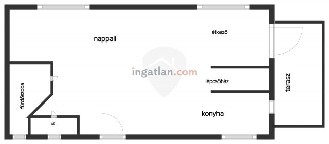 Eladó családi ház, Tahitótfalun 128 M Ft, 2 szobás