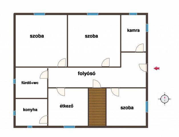 Eladó családi ház, Bogádon 64.99 M Ft, 4 szobás